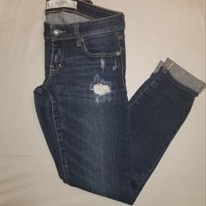 A&E Low Rise Cropped Denim Jeans
